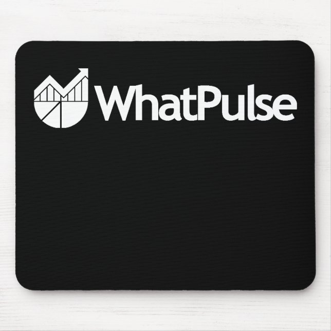 WhatPulse Mousepad - preto (Frente)