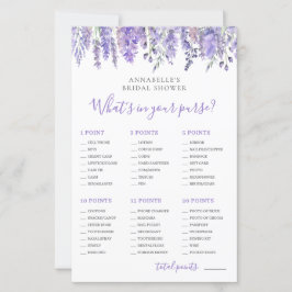 What's In Your Purse Bridal Shower Game