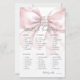 What's In Your Purse Bridal Shower Game