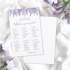 What's In Your Purse Bridal Shower Game