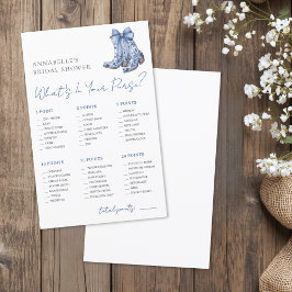 What's In Your Purse Bridal Shower Game