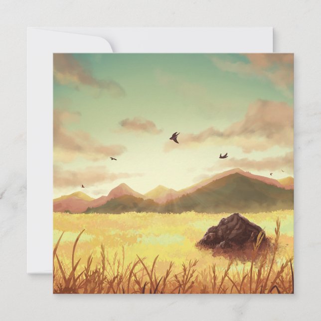 Wheat fields at sunrise (Frente)