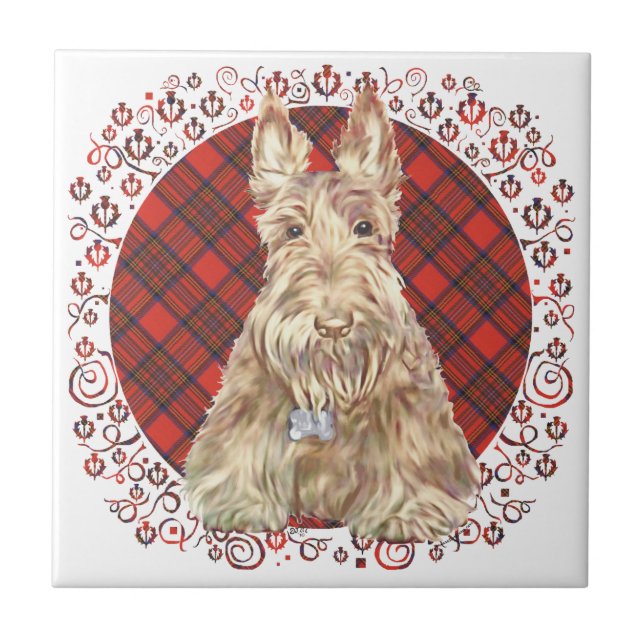 Wheaten Scottie Tartan (Frente)