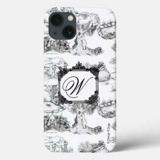 WHEATEN Terrier Black Toile w/Monograma