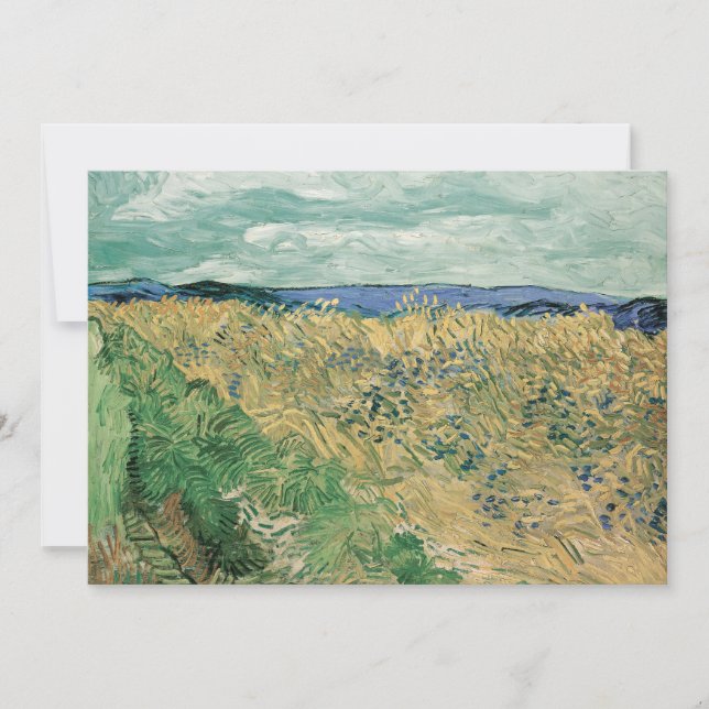 Wheatfield com Cornflower | Vincent van Gogh (Frente)
