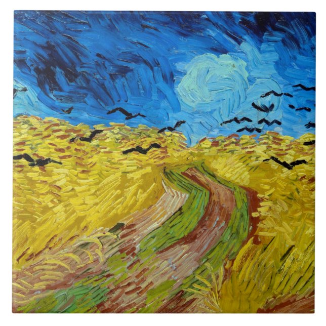 Wheatfield com Corvos, Van Gogh (Frente)