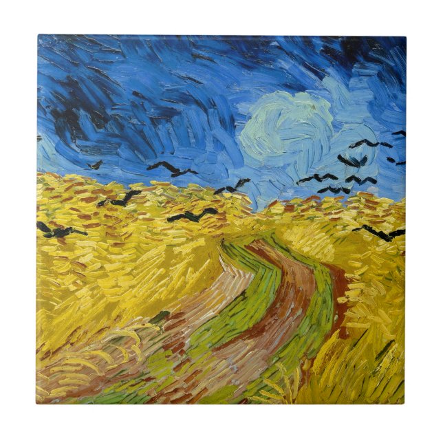 Wheatfield with crows - Vincent Van Gogh (1890) (Frente)