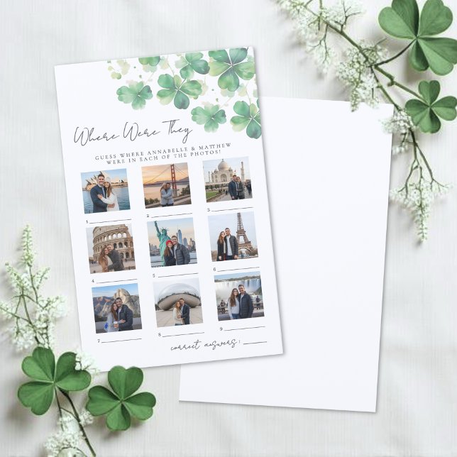 Where Were They Game Bridal Shower (Where Were They Game Bridal Shower)