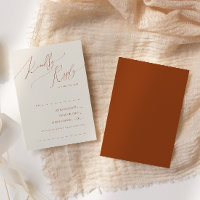 Whimsert Terracotta Song Request RSVP Card