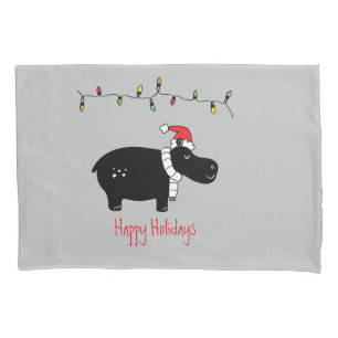 Whimsic Christmas Hippo