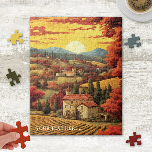 Whimsic Fine Art Toscana Itália Quebra-cabeça