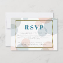 Whimsic Pastel Confetti Dots Meal Choice RSVP
