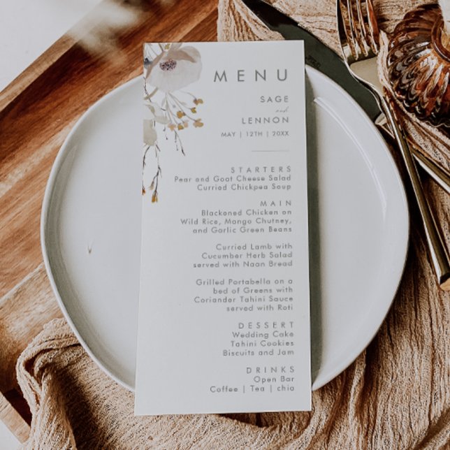 Whimsic Wildflower | Menu Janto Casamento de Marfi (Criador carregado)