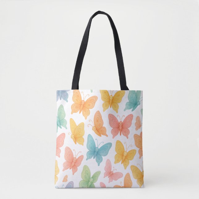 "Whimsical Butterflies" Tote (Frente)