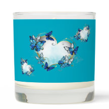 Whimsical Butterfly Heart Scented Candle