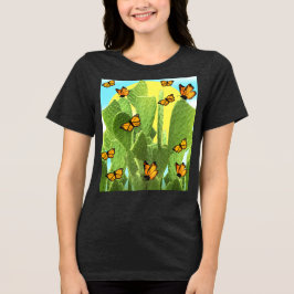 Whimsical Cactus And Butterflies