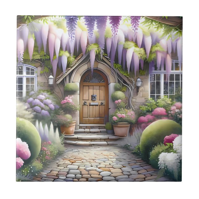 Whimsical Cottage Garden Pathway (Frente)