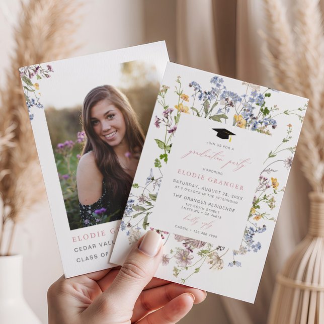 Whimsical de Convite à Festa de formatura de Flore (Criador carregado)