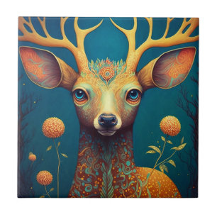 Whimsical Deer Fantasy Art