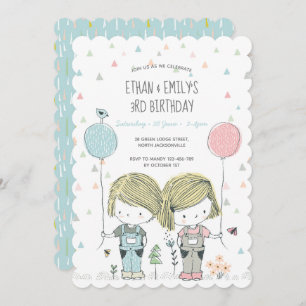Whimsical do convite para Aniversários de criança 