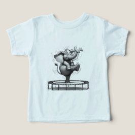 Whimsical Elephant on Trampoline – Cute Playful