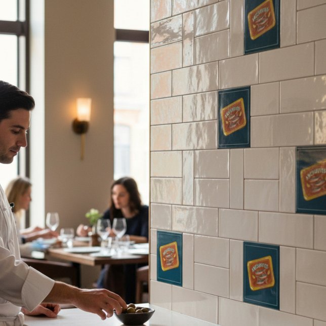 Whimsical Fish Can Anchovies Kitchen Decor  (Criador carregado)