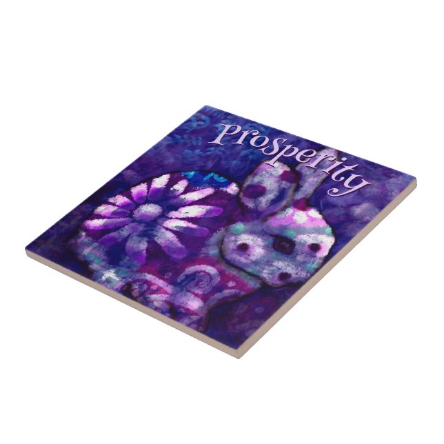 Whimsical Floral Bunny Rabbit Personalized (Lateral)