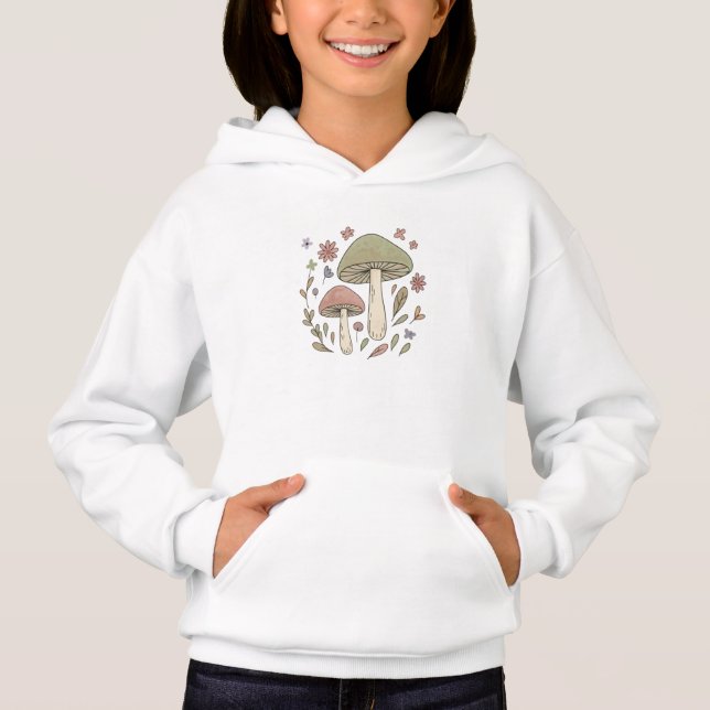 Whimsical Fungi Botanical Graphic Cozy (Frente)