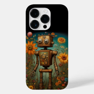 Whimsical Garden Robot Arte Digital