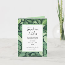 Whimsical Green Deixa Convite De Casamento