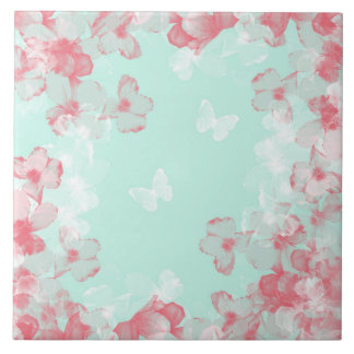 Whimsical Hot Air Balloon with Cherry Blossoms 