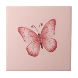 Whimsical Pink Butterfly