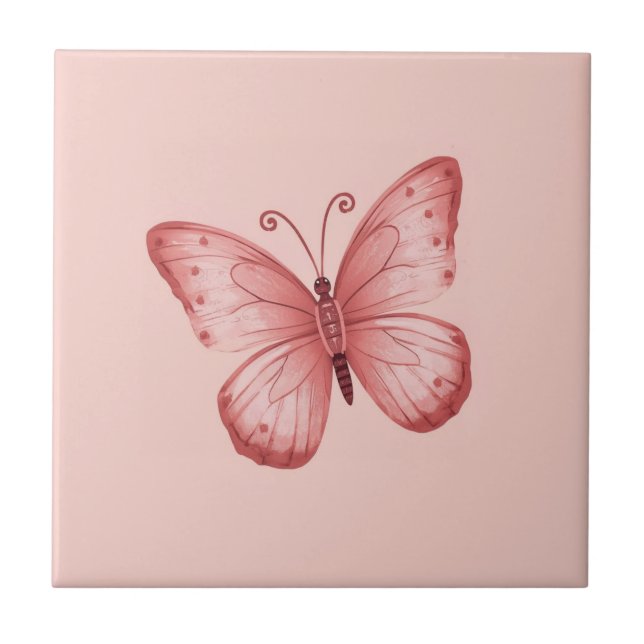   Whimsical Pink Butterfly  (Frente)