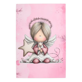 Whimsical Pink Christmas Angel