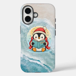 Whimsical Reading Penguin iPhone 16 Tough Armor