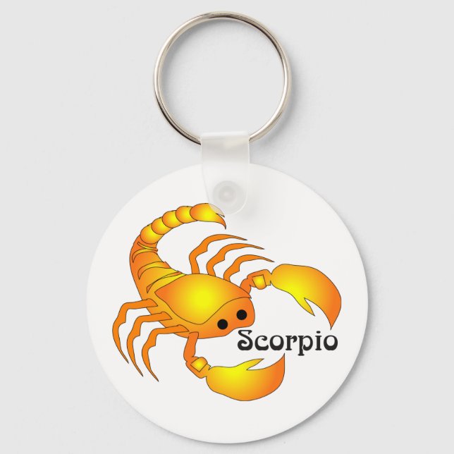 Whimsical Scorpio Chaveiro (Frente)