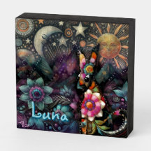 Whimsical Southwest Coyote Animal Personalizado