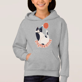 Whimsical Tuxedo Cat Balloon Youth Pullover