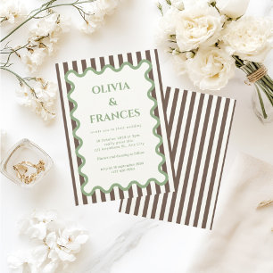 Whimsical Wedding Suite, Wavy Convite