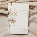 Whimsical Wildflower RSVP Card<br><div class="desc">This Whimsical Wildflower RSVP card is perfect for your simple, elegant boho wedding. The minimalist watercolor wildflowers will help bring your vision to life! The design of pretty white and gold flowers, with touches of purple and yellow, is sure to complete your minimal fall floral wedding dream! Keep it as...</div>