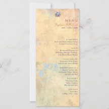 Whimsical Woodland Wildflower WedMenu