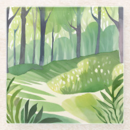 Whimsical Woods | Paisagem de Aquarela Florestal