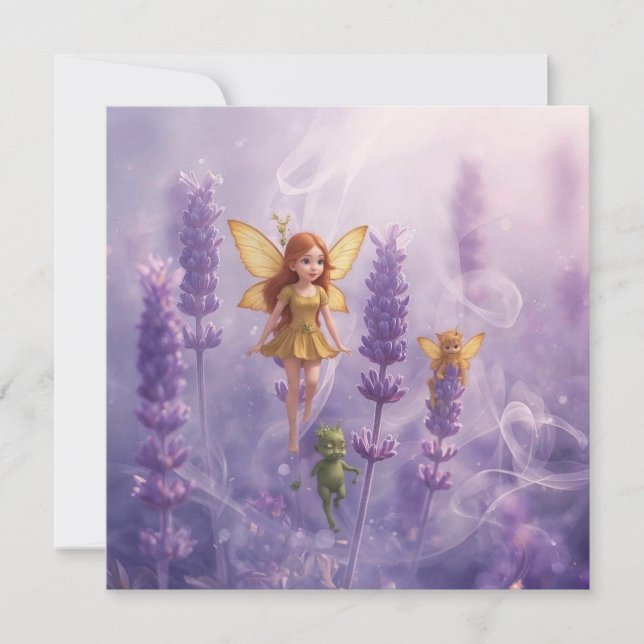 Whimsy Among the Purple Blooms (Frente)