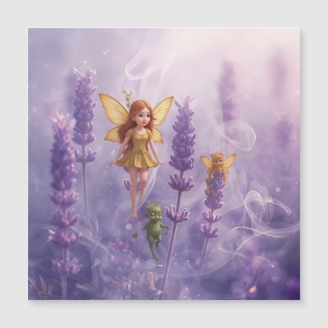 Whimsy Among the Purple Blooms (Frente)