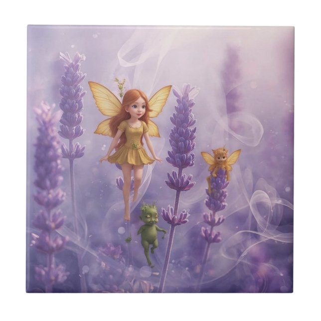 Whimsy Among the Purple Blooms (Frente)