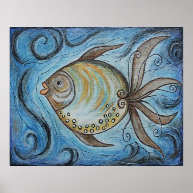 Whimsy Fish II Poster (Frente)