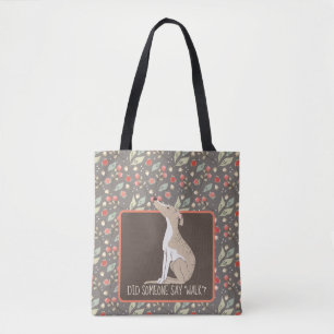 WHIPPET quer um Saco de Tote Walk