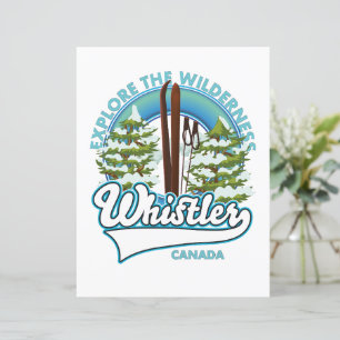 Whistler Canada, explore a natureza, logotipo de e
