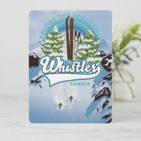 whistler Canada ski poster de viagens.
