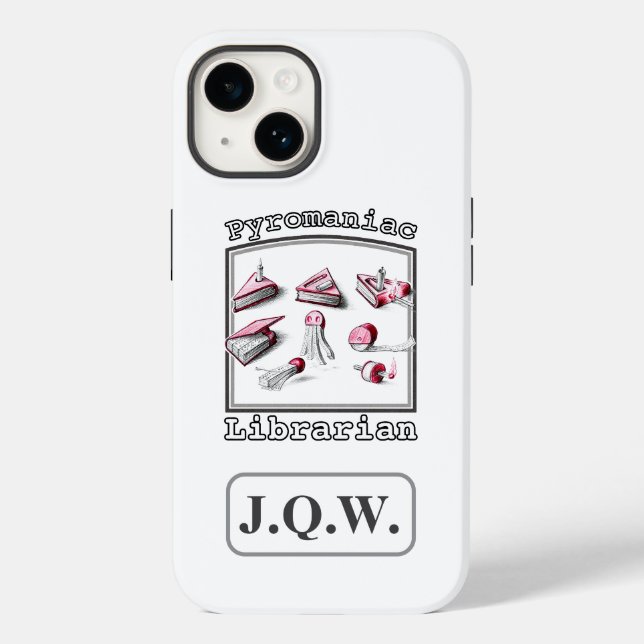 White Add Três Iniciais Pyromiac Bibliotecário (Verso)